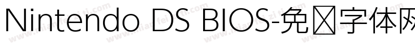 Nintendo DS BIOS字体转换